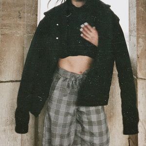 Black Sherpa Lined Coat